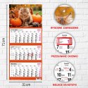 Kalendarz ścienny KOT 310mm x 790mm Press