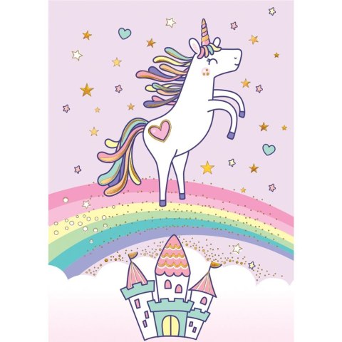 Kartka składana KARNET B8 unicorn tęcza Henry (5905701484300) Kartka składana KARNET B8 unicorn tęcza Henry (5905701484300)