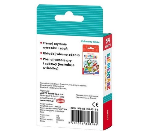 Książeczka edukacyjna Disney Uczy. Elementarz języka angielskiego. Karty Ameet (UEK 9302) Książeczka edukacyjna Disney Uczy. Elementarz języka angielskiego. Karty Ameet (UEK 9302)