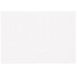 Litery samoprzylepne biały Farro