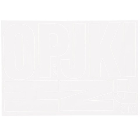 Litery samoprzylepne biały Farro