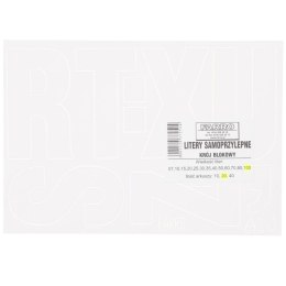 Litery samoprzylepne biały Farro