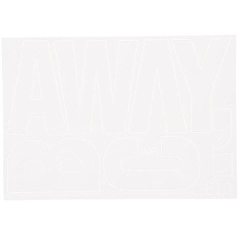 Litery samoprzylepne biały Farro