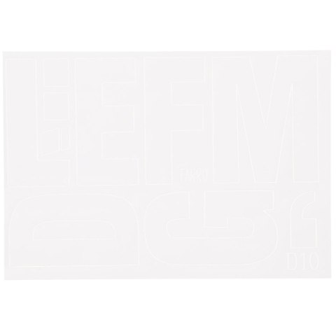 Litery samoprzylepne biały Farro