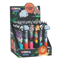 Długopis standardowy ZOO wymazywalny wkład niebieski 0,5mm Patio (80402PTR)