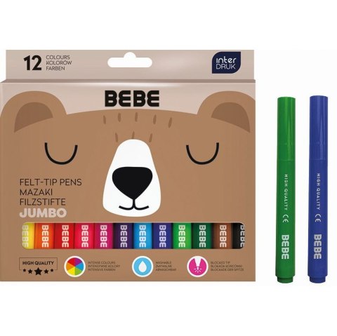 Flamaster BEBE FRIENDS 12 kol. Bebe Flamaster BEBE FRIENDS 12 kol. Bebe