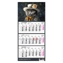 Kalendarz ścienny KOT A5 210mm x 450mm Press