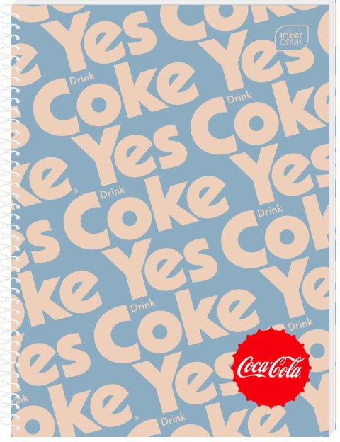 Kołozeszyt (kołonotatnik) COCA COLA HYBRID A4 100k. 70g krata Interdruk