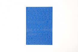 Litery samoprzylepne niebieski Farro