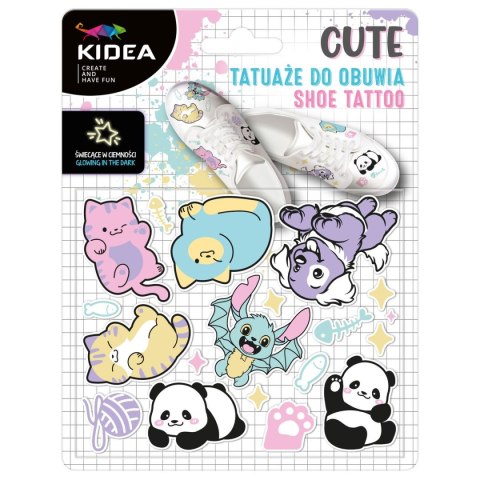 Tatuaż CUTE TATUAŻE DO OBUWIA ŚWIECĄCE W CIEMNOŚCI Kidea (TZOCKA) Tatuaż CUTE TATUAŻE DO OBUWIA ŚWIECĄCE W CIEMNOŚCI Kidea (TZOCKA)