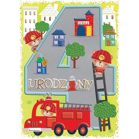 Kartka składana B6 4 straż pożarna B6 Henry (5905701485284) Kartka składana B6 4 straż pożarna B6 Henry (5905701485284)