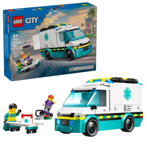 Klocki konstrukcyjne City Karetka pogotowia Lego (60451) Klocki konstrukcyjne City Karetka pogotowia Lego (60451)