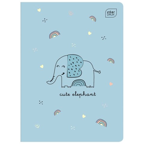 Zeszyt A5 16k. 70g trzy linie Interdruk