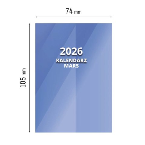 Kalendarz książkowy (terminarz) MARS A7 Press Kalendarz książkowy (terminarz) MARS A7 Press