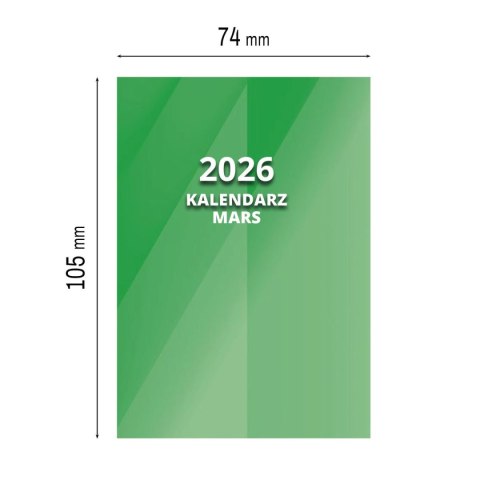 Kalendarz książkowy (terminarz) MARS A7 Press Kalendarz książkowy (terminarz) MARS A7 Press