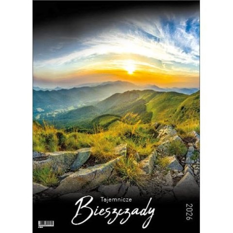 Kalendarz ścienny TAJEMNICZE BIESZCZADY WIELOPLANSZOWY 330mm x 500mm Jotan (WP127)