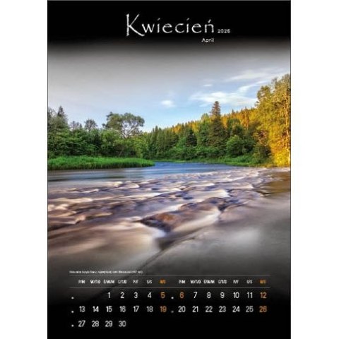 Kalendarz ścienny TAJEMNICZE BIESZCZADY WIELOPLANSZOWY 330mm x 500mm Jotan (WP127)