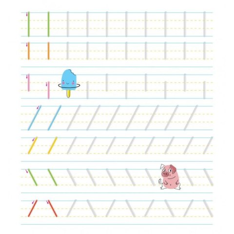 Książka dla dzieci Uczę się pisać szlaczki Książka dla dzieci Uczę się pisać szlaczki