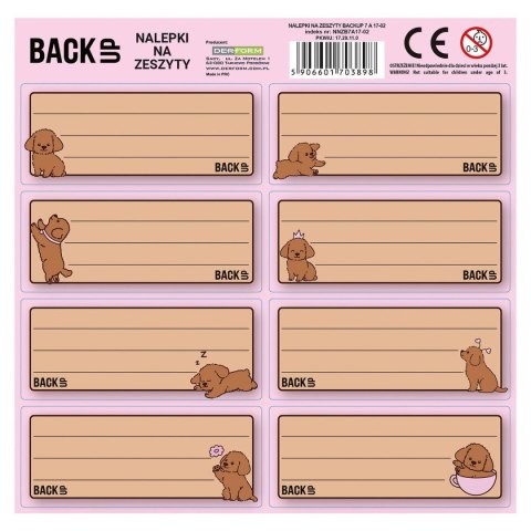 Naklejka na zeszyt Backup 7 Derform (NNZB7A17) Naklejka na zeszyt Backup 7 Derform (NNZB7A17)
