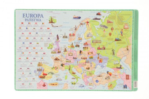 Podkład na biurko mappuzzle Mapa Europa państwa mix PVC PCW Demart Podkład na biurko mappuzzle Mapa Europa państwa mix PVC PCW Demart