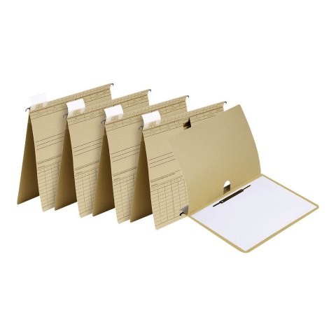 Skoroszyt Vertic Ultimate wiszący A4 brązowy karton 230g Elba (100081039)