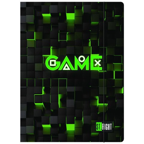 Teczka kartonowa na gumkę ST.RIGHT Green Game A4 mix Unipap Teczka kartonowa na gumkę ST.RIGHT Green Game A4 mix Unipap