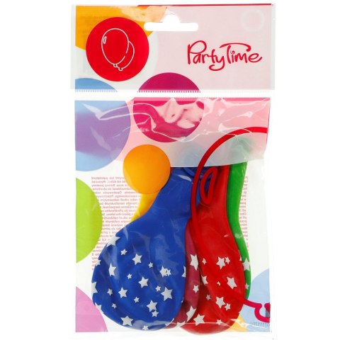 Balon do modelowania w gwiazdki mix 5 szt Arpex (K8519)