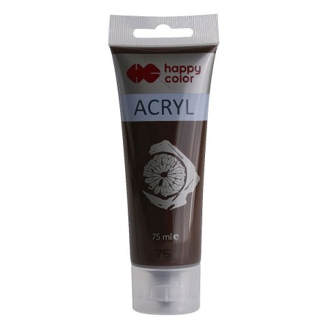 Farba akrylowa kolor: brązowa ciemna 75ml Happy Color (HA 7370 0075-75)