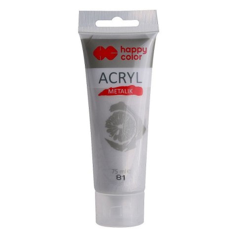 Farba akrylowa kolor: srebrny 75ml Happy Color (HA 7370 0075-81)