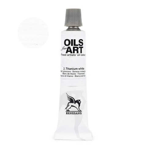 Farba olejna kolor: biały tytanowy 20ml 1 kolor. Renesans Farba olejna kolor: biały tytanowy 20ml 1 kolor. Renesans