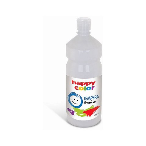 Farba tempera kolor: biały tytanowy 1000ml 1 kolor. Happy Color (HA 3310 1000-0)