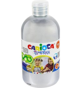 Farba tempera kolor: srebrny 500ml 1 kolor. Carioca (170-2714)