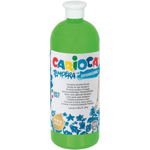 Farba tempera kolor: zielona jasna 1000ml 1 kolor. Carioca (170-1866)