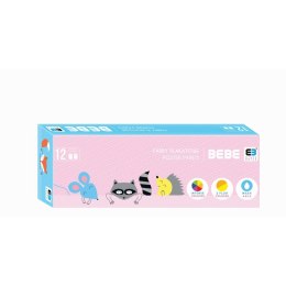 Farby plakatowe BB KIDS kolor: mix 20ml 12 kolor. Noster