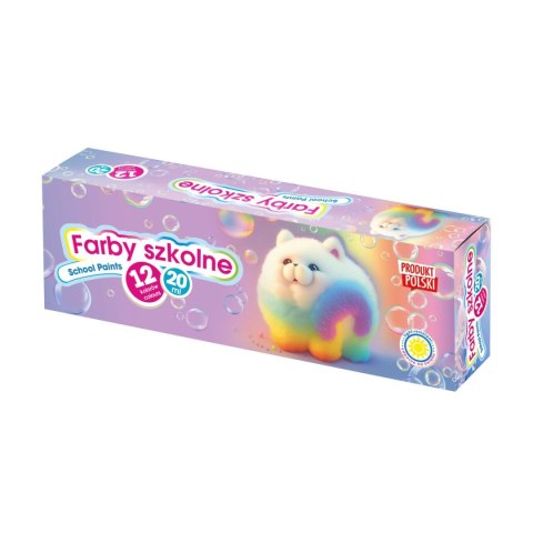 Farby plakatowe kolor: mix 20ml 12 kolor.