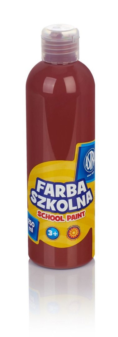 Farby plakatowe szkolne kolor: brązowy 250ml 1 kolor. Astra Farby plakatowe szkolne kolor: brązowy 250ml 1 kolor. Astra