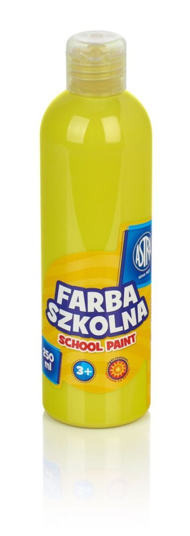 Farby plakatowe szkolne kolor: cytrynowy 250ml 1 kolor. Astra Farby plakatowe szkolne kolor: cytrynowy 250ml 1 kolor. Astra