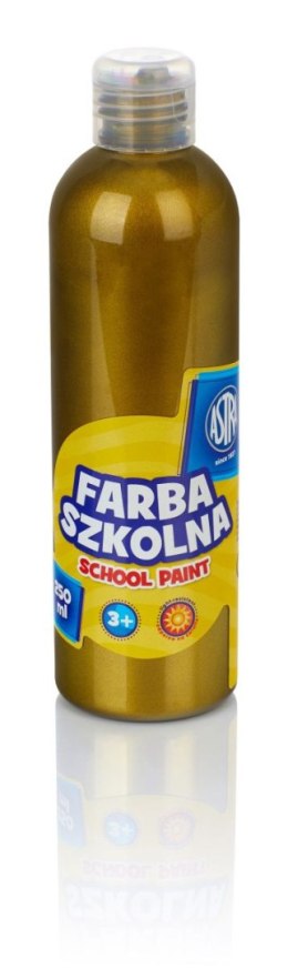 Farby plakatowe szkolne kolor: miedziany 250ml 1 kolor. Astra