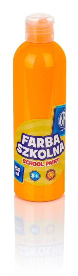 Farby plakatowe szkolne kolor: pomarańczowy 250ml 1 kolor. Astra