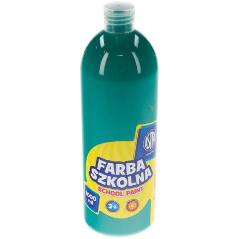 Farby plakatowe szkolne kolor: szmaragdowy 1000ml 1 kolor. Astra