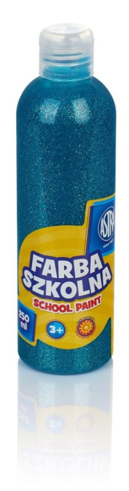 Farby plakatowe szkolne kolor: turkusowy 250ml 1 kolor. Astra