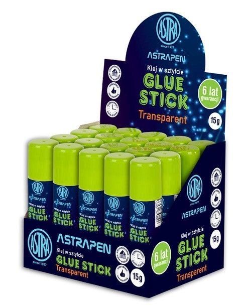 Klej w sztyfcie Transparent 15g Astra (401120005) Klej w sztyfcie Transparent 15g Astra (401120005)