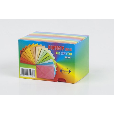 Koperta kolorowe mix Pol-mak (KMINI_OGKO) 100 sztuk Koperta kolorowe mix Pol-mak (KMINI_OGKO) 100 sztuk