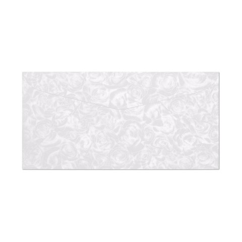 Koperta róże biały k DL biała diamentowa (280111) 10 sztuk