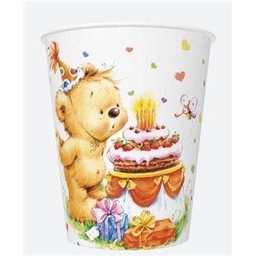 Kubek jednorazowy daisy papier 250ml Pol-mak (01) Kubek jednorazowy daisy papier 250ml Pol-mak (01)