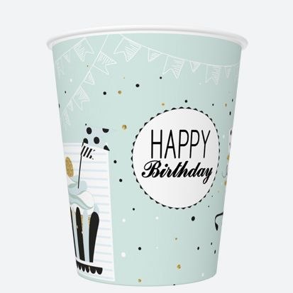 Kubek jednorazowy daisy papier 250ml Pol-mak (01) Kubek jednorazowy daisy papier 250ml Pol-mak (01)