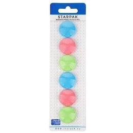 Magnes 6x30mm pastelowe pastelowy [mm:] 30 Starpak (398961) 6 sztuk