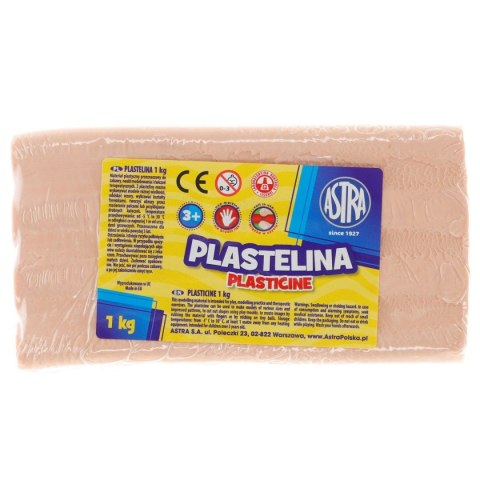 Plastelina 1 kol. cielista 1000g Astra