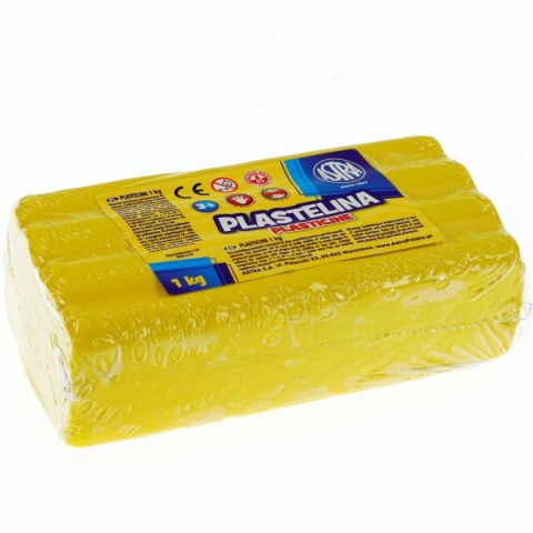 Plastelina 1 kol. żółta 1000g Astra