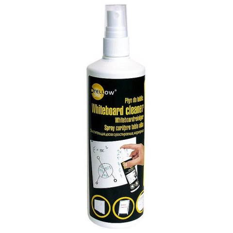 Płyn czyszczący do tablic do tablic suchościeralnych 250ml Yellow One (125-1039) Płyn czyszczący do tablic do tablic suchościeralnych 250ml Yellow One (125-1039)